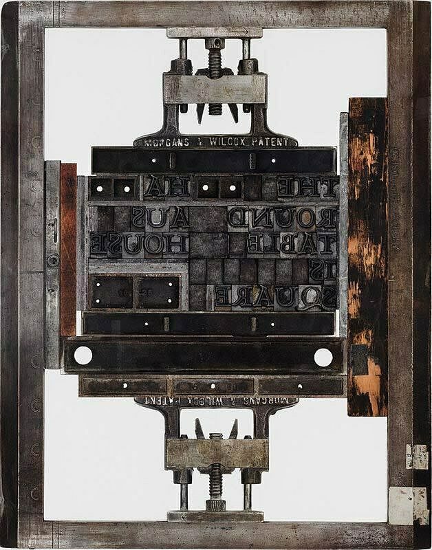 Artwork that represents a printing press.