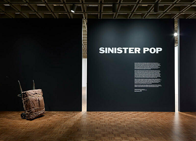 Installation view of Sinister Pop.