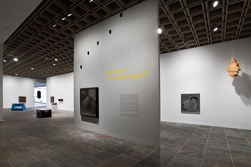Installation view of Richard Artschwager! exhibition. 