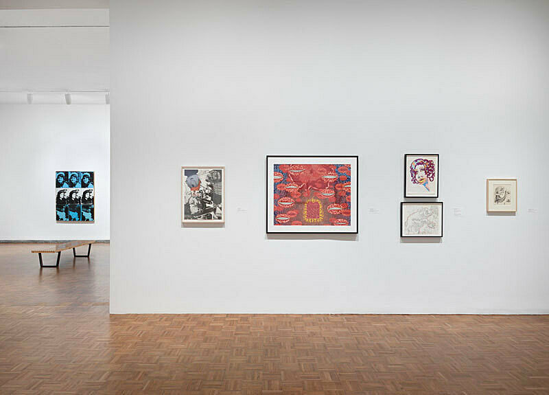 Installation view of Sinister Pop.