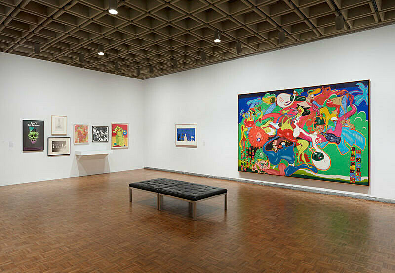 Installation view of Sinister Pop.