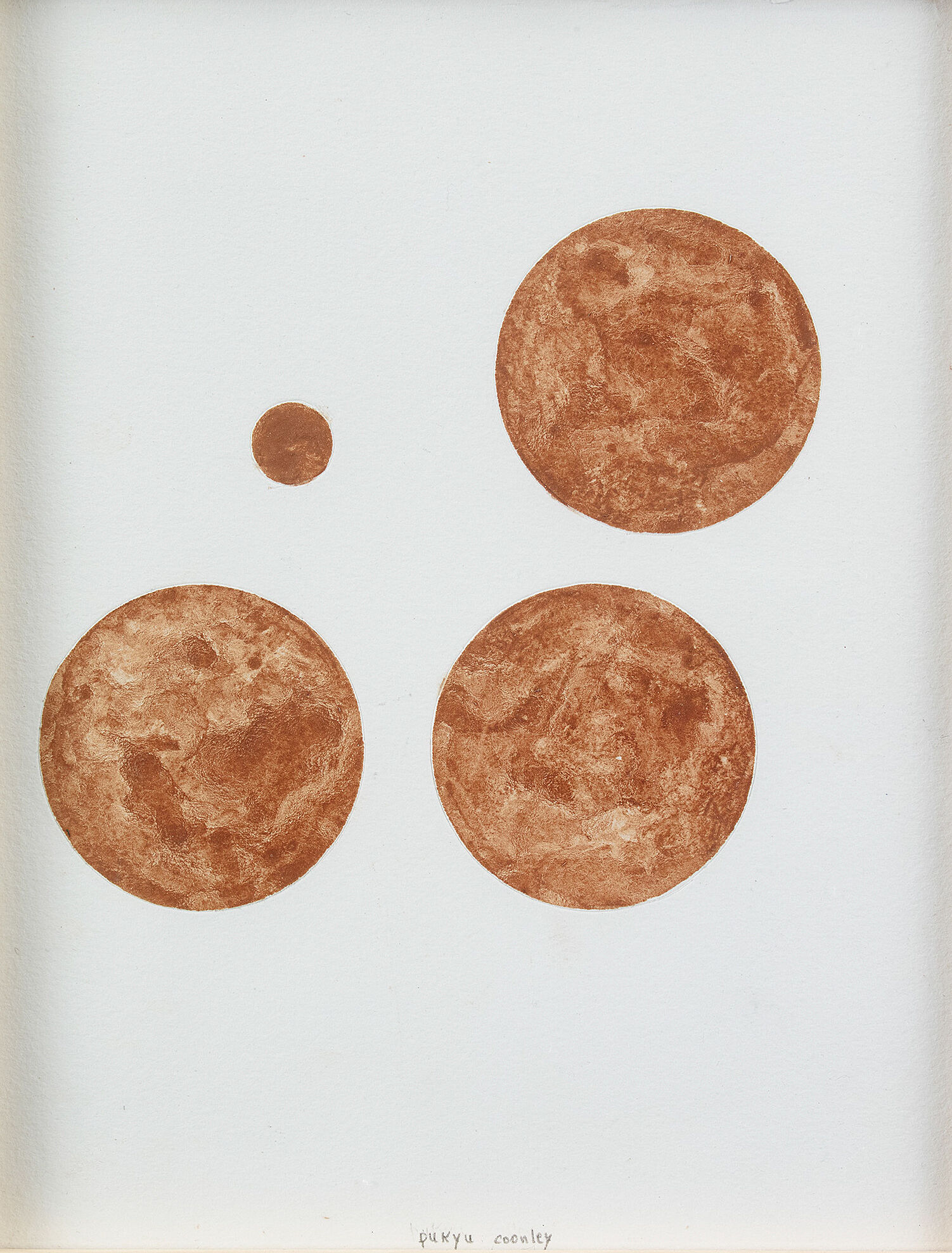 4 circles on paper.