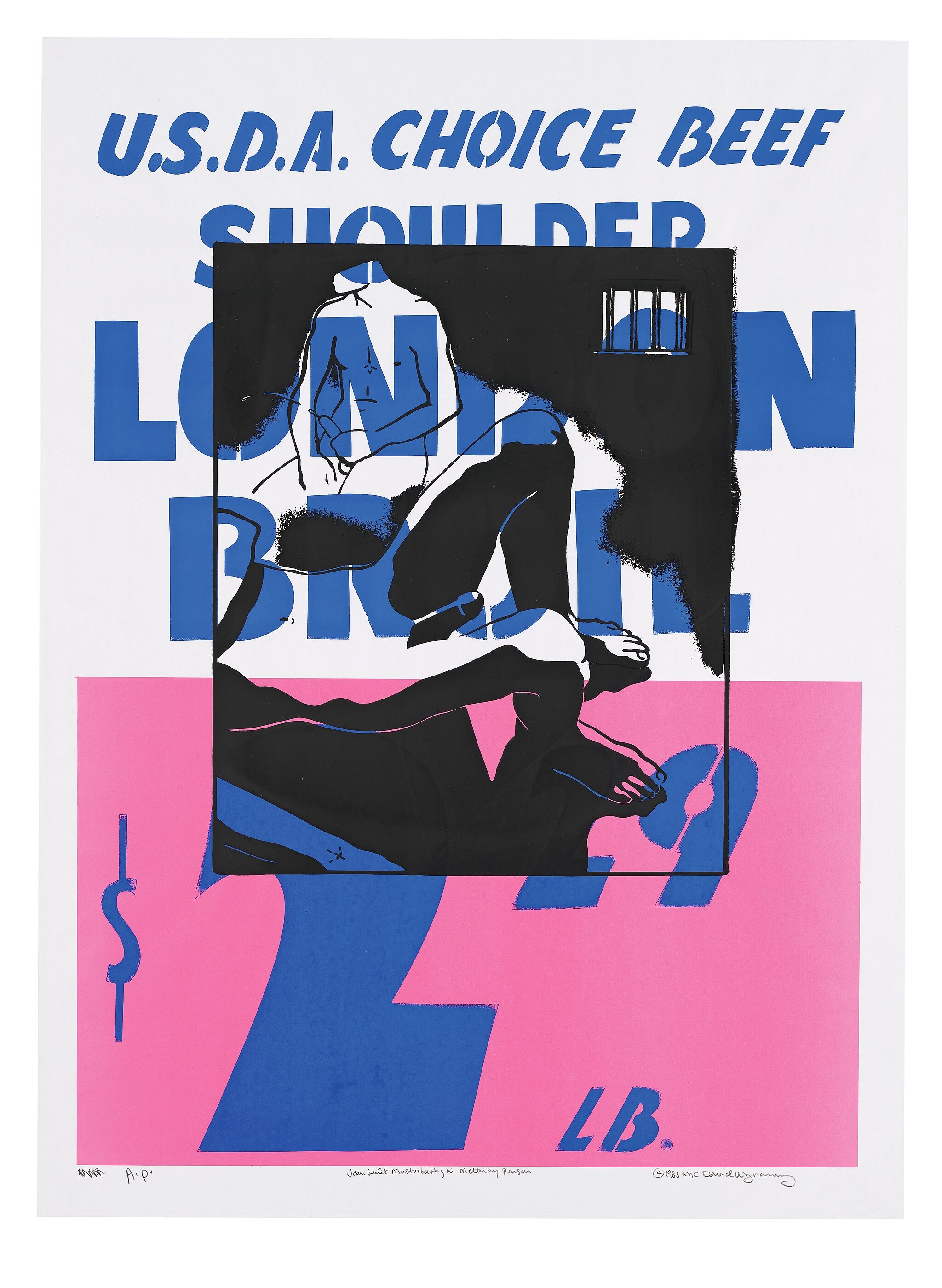 Sign with sex scene painted on top.