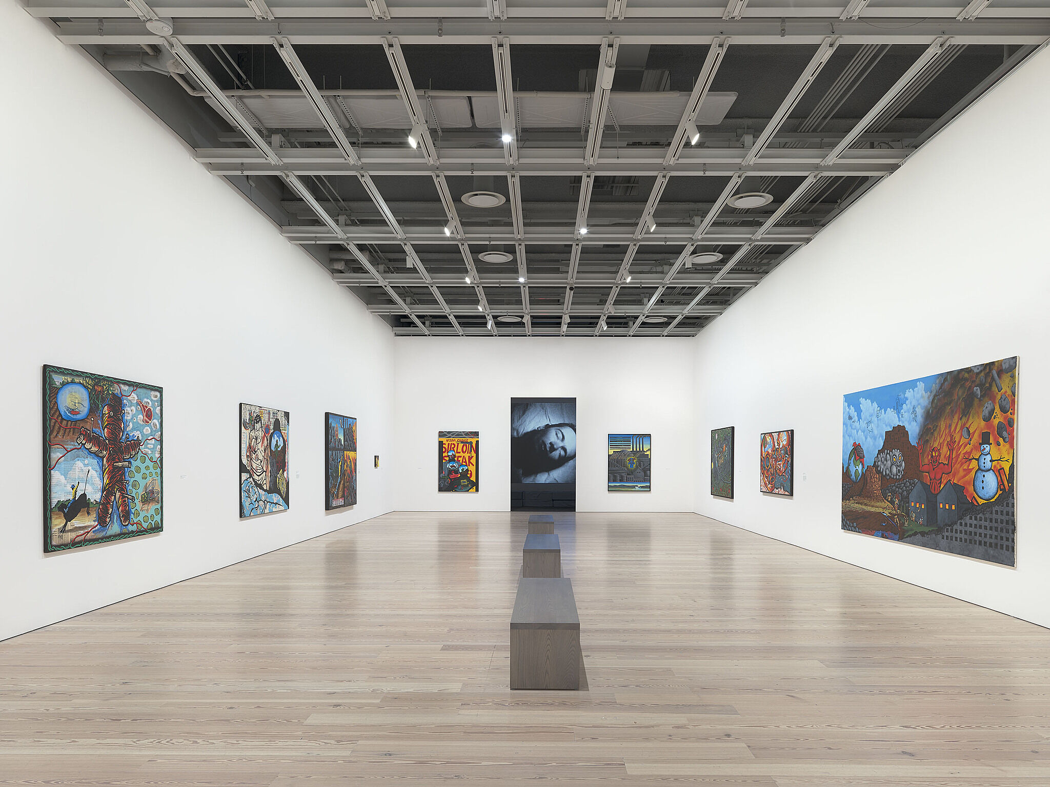 Installation view of David Wojnarowicz exhibition.