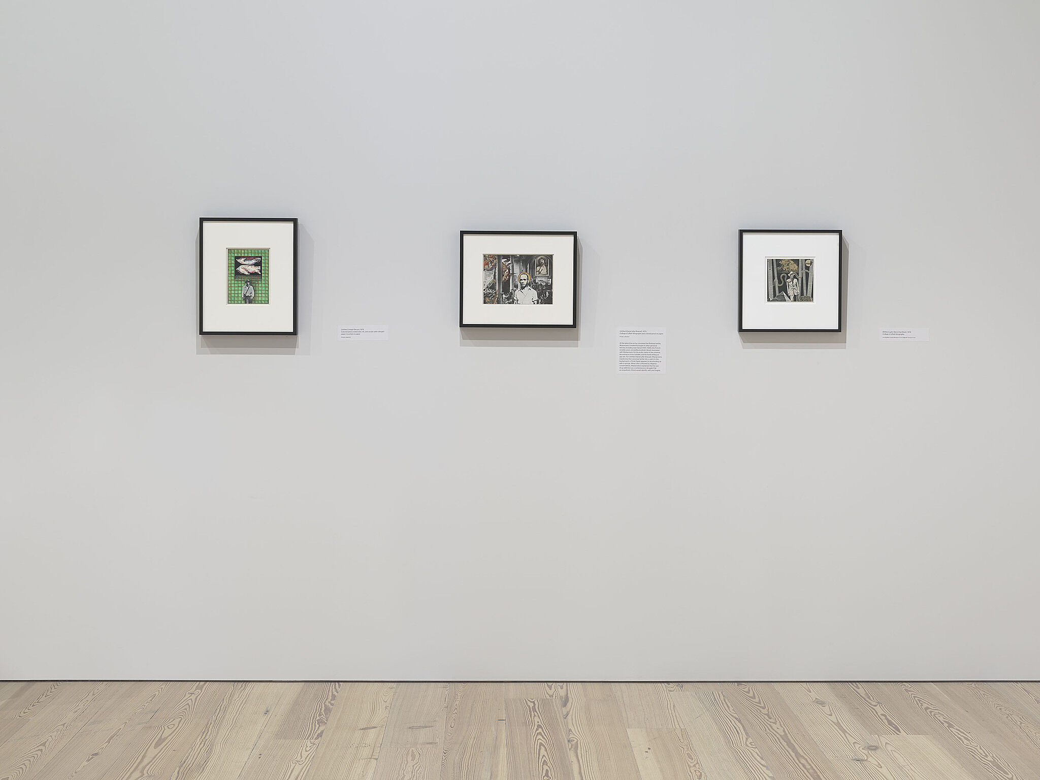 An image of the Whitney galleries with various artworks on the wall